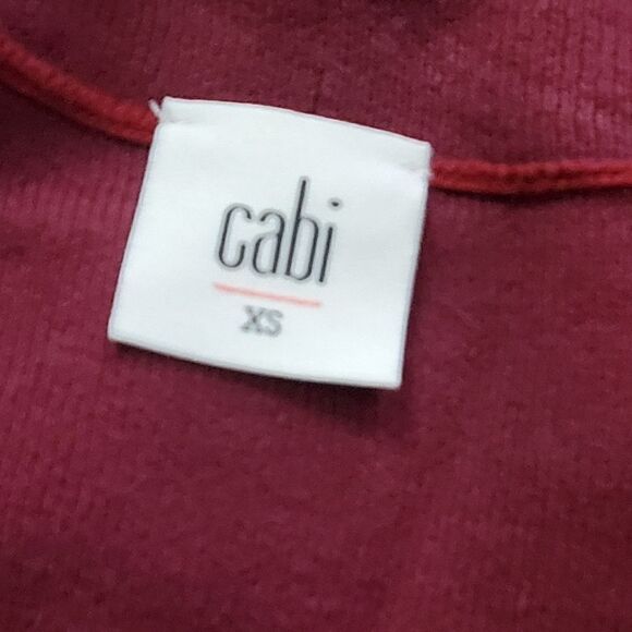 CAbi Long Red Maroon Cardigan 3479 - Picture 4 of 5